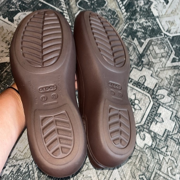 Crocs women’s Olivia brown sling backs size 11 - Picture 7 of 8